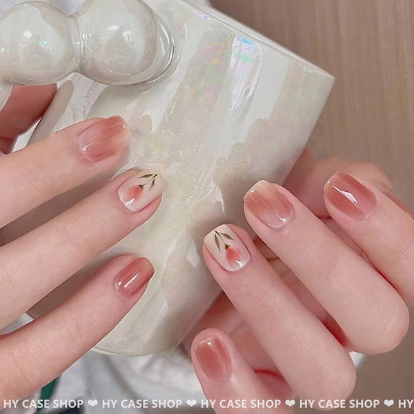 ネイルチップ ベージュ系ニュアンスネイル ネイルチップ（つけ爪