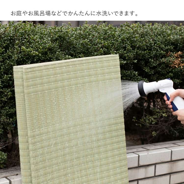 洗える い草風 カーペット 涼風 りょうふう 本間 3帖 3畳 PP ラグ ござ ビニール風 上敷き 畳の保護 畳替え 国産 北海道追加送料 沖縄離島はお届け不可 メーカーより直送