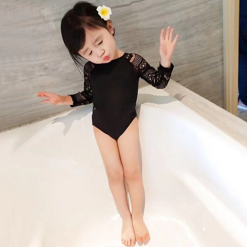 水着 レディース 子供女の子水着子供服新型夏姫連体黒レース子供水着女の子赤ちゃん長袖水着ワンピース 韓国ファッション 水着 レディース 子供女の子水着子供服新型夏姫連体黒レース子供水着女の子赤ちゃん長袖水着ワンピース 韓国ファッション