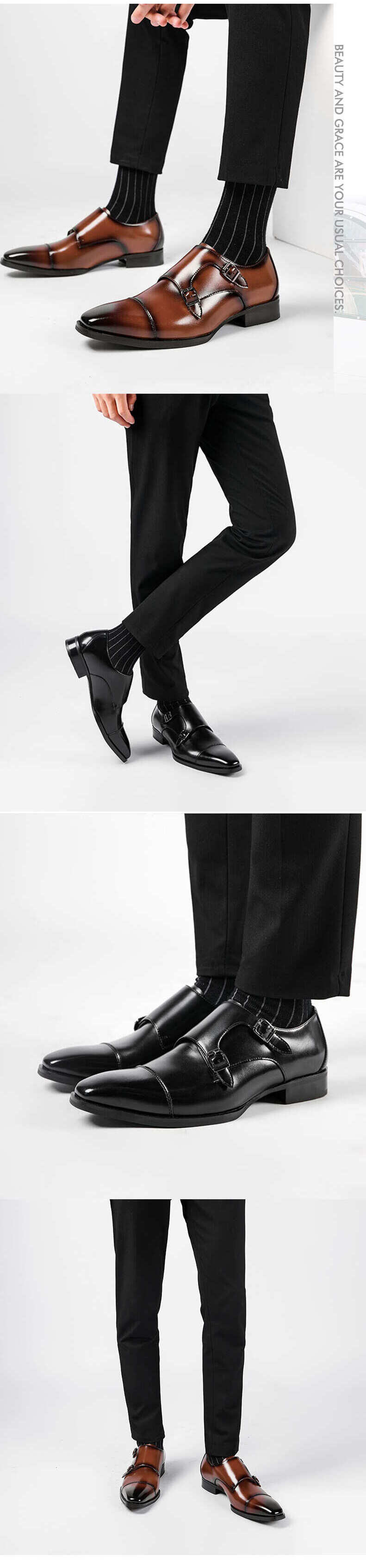 送料無料 オーバーサイズのメンズカジュアル革靴メンズ本革ビジネス紳士靴正装