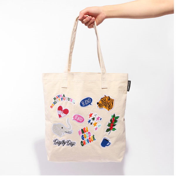 スタバ トートバッグ STARBUCKS STAND by BEAMS LOGO PVC ショッパー