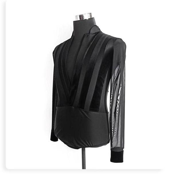 メンズ ラテンダンス用シャツ 男性用 ダンス衣装 Vネック上着 ダンスウェア 練習着 ベルベット× ネット切り替え ワルツ フラメンコ チャチャチャ ルンバ カウボーイ ラテン シャツ ステ メンズ ラテンダンス用シャツ 男性用 ダンス衣装 Vネック上着 ダンスウェア 練習着 ベルベット× ネット切り替え ワルツ フラメンコ チャチャチャ ルンバ カウボーイ ラテン シャツ ステ