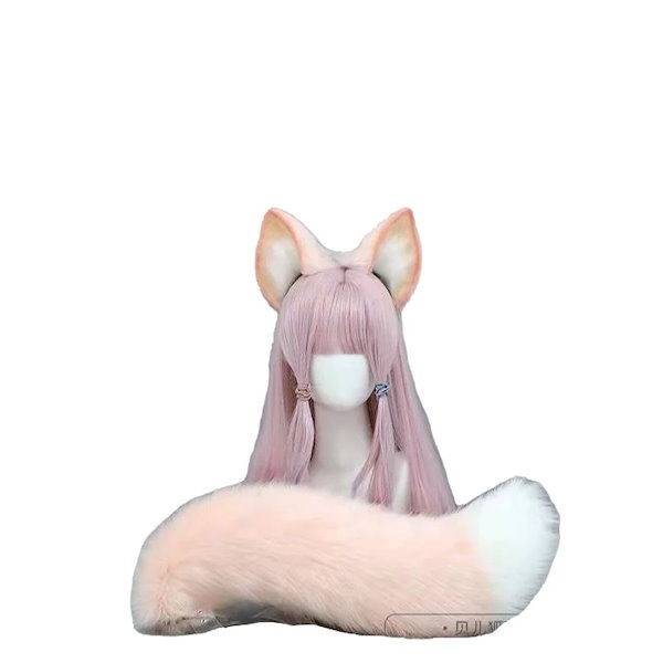 Qoo10] リナベル cos 獣耳 獣尻尾 ピンク