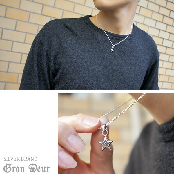 GRAN DEUR ダイヤモンド スター シルバーペンダントトップ