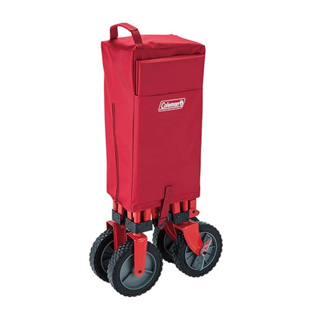 コールマン キャリーカート アウトドアワゴン 耐荷重約100kg ストッパー付 コンパクト収納