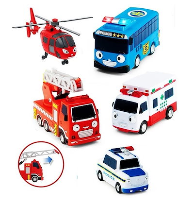 Qoo10] ICONIX 【フルセット19台】ちびっこバス タヨ／ : おもちゃ・知育