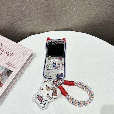 Qoo10] サンリオ ハローキティgalaxy z flip6 : スマホケース