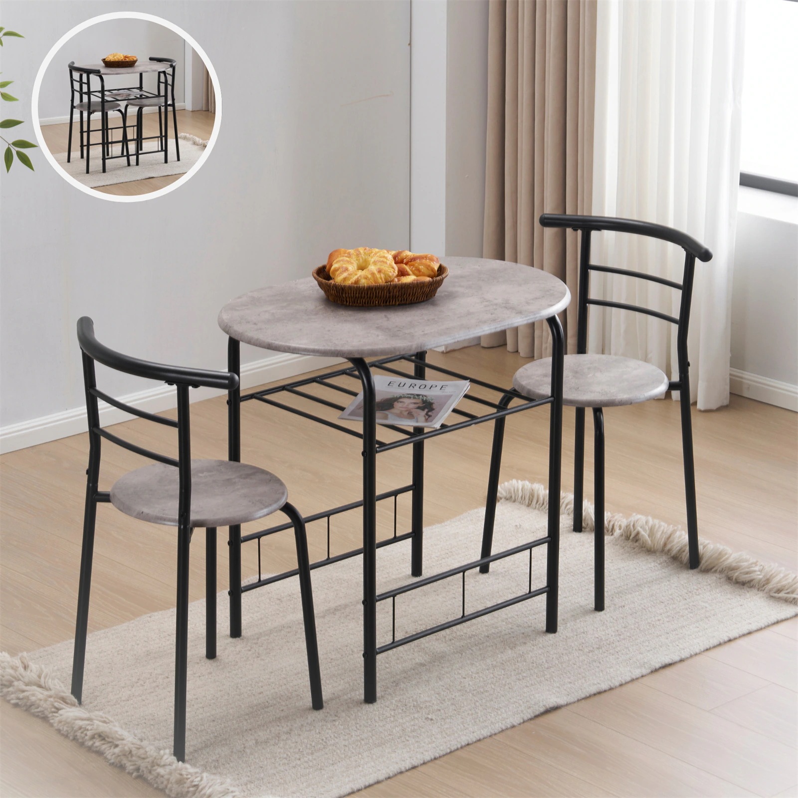 【日本国内出荷-3日で配達】楕円形 ダイニング 3点セット ダイニングテーブル ダイニングセット 食卓 チェア2脚 コンパクトサイズ 2人掛け おしゃれ コンパクト 木目調 DJYC14 【日本国内出荷-3日で配達】楕円形 ダイニング 3点セット ダイニングテーブル ダイニングセット 食卓 チェア2脚 コンパクトサイズ 2人掛け おしゃれ コンパクト 木目調 DJYC14