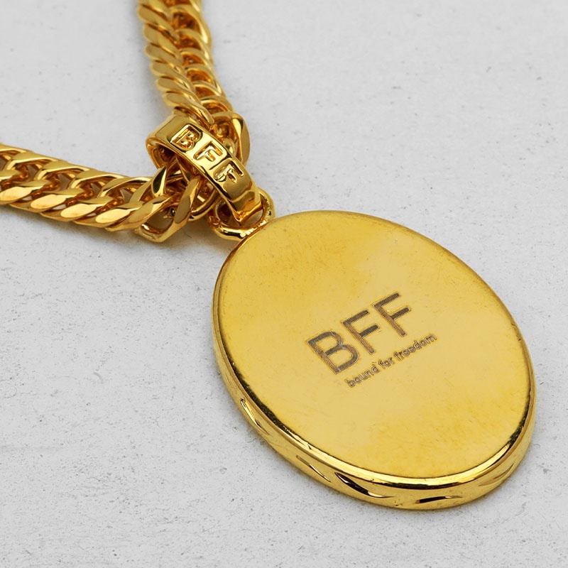 BFF オーバルネックレス ダブル喜平 [bffn021-g]