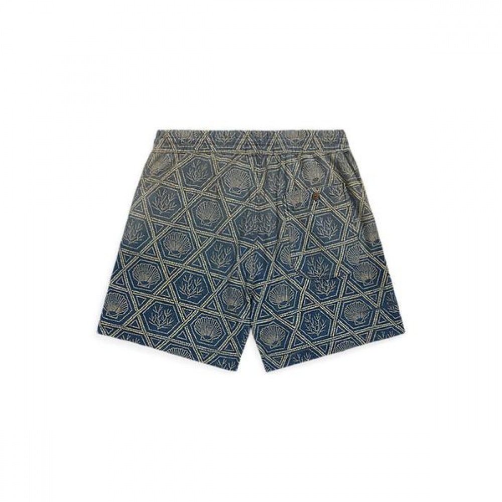 RRL インディゴシェルプリントジャージーショート MNRRSHO14G20044400