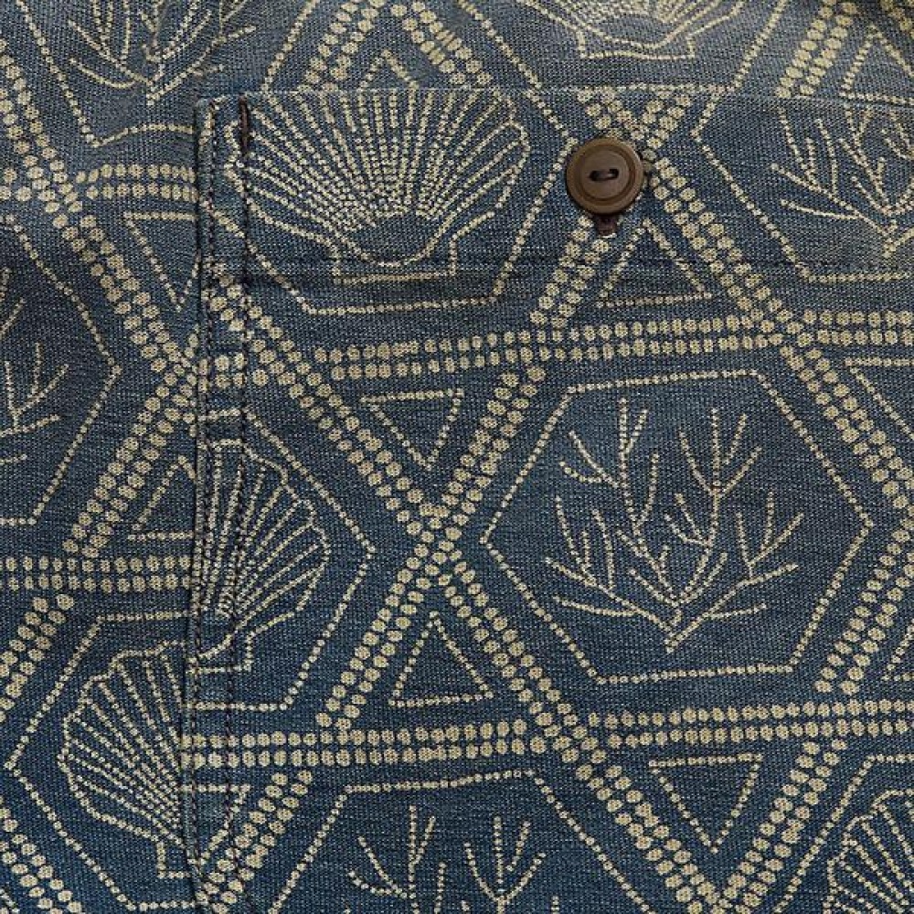 RRL インディゴシェルプリントジャージーショート MNRRSHO14G20044400