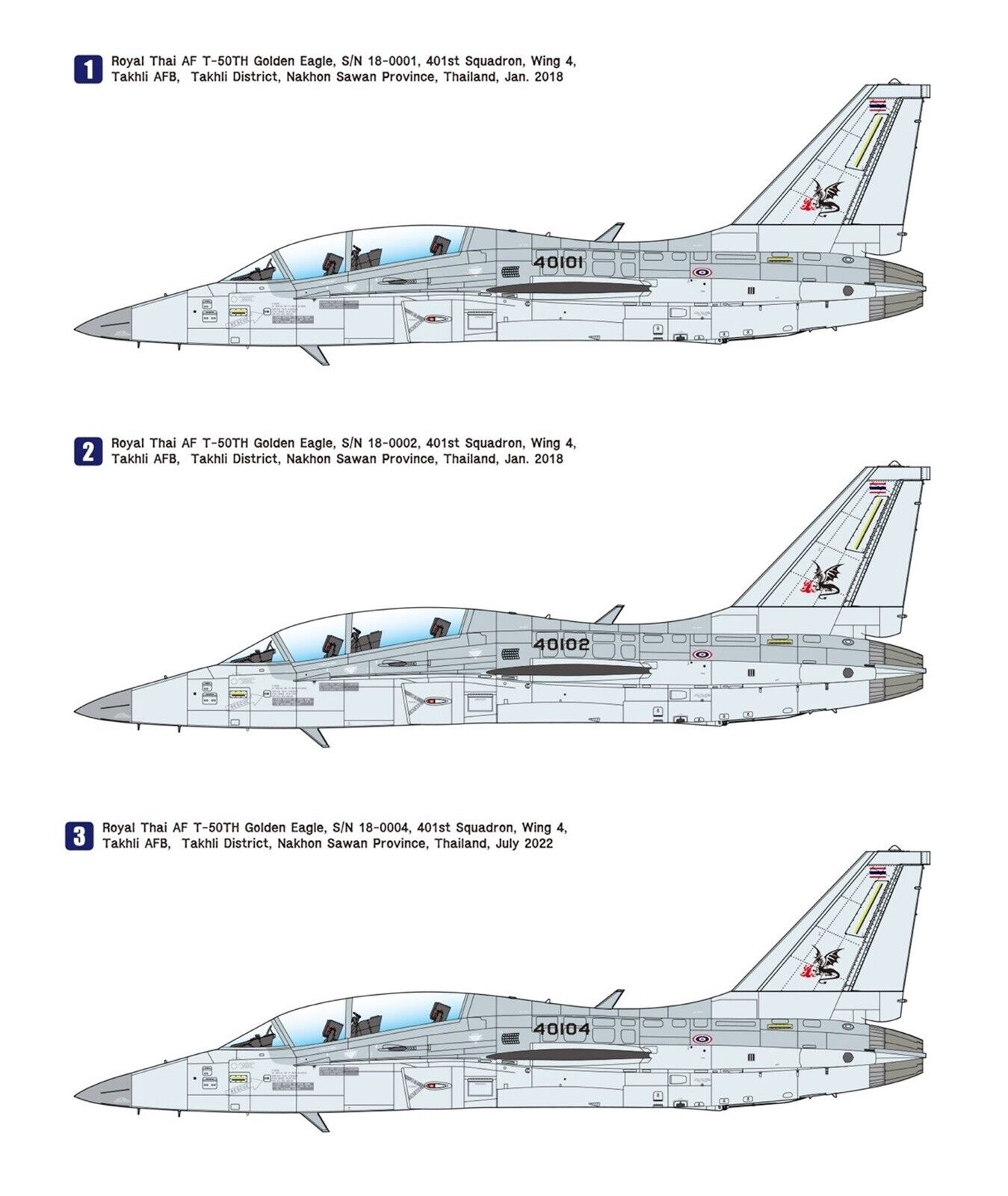 WOLFPACK 1/48 T-50TH Golden Eagle RTAF Lead-In Fighter Trainer Model kit WP14818