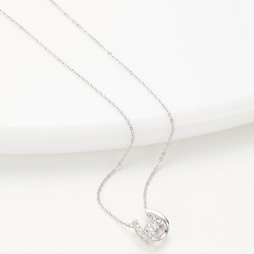 ネックレス レディース シルバー925製 シルバー キュービックジルコニア 馬蹄 蹄鉄 ホースシュー ネックレス レディース シルバー925製 シルバー キュービックジルコニア 馬蹄 蹄鉄 ホースシュー