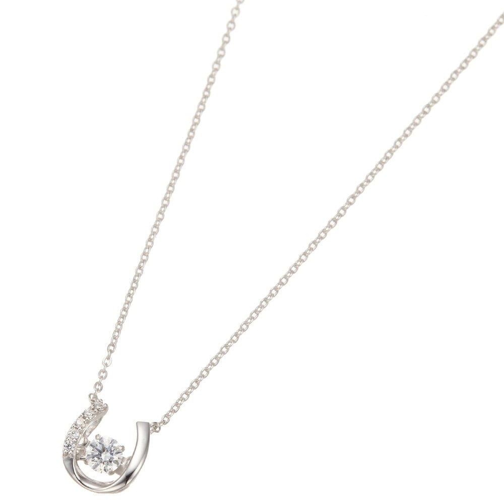 ネックレス レディース シルバー925製 シルバー キュービックジルコニア 馬蹄 蹄鉄 ホースシュー ネックレス レディース シルバー925製 シルバー キュービックジルコニア 馬蹄 蹄鉄 ホースシュー