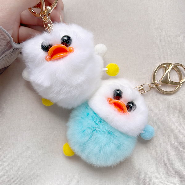 Qoo10] キーホルダー ひよこ 16色展開 ふわふ