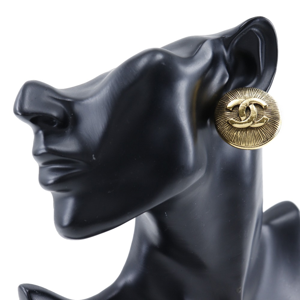 ココマーク イヤリング 金メッキ 約30g レディース 中古品 ココマーク イヤリング 金メッキ 約30g レディース 中古品