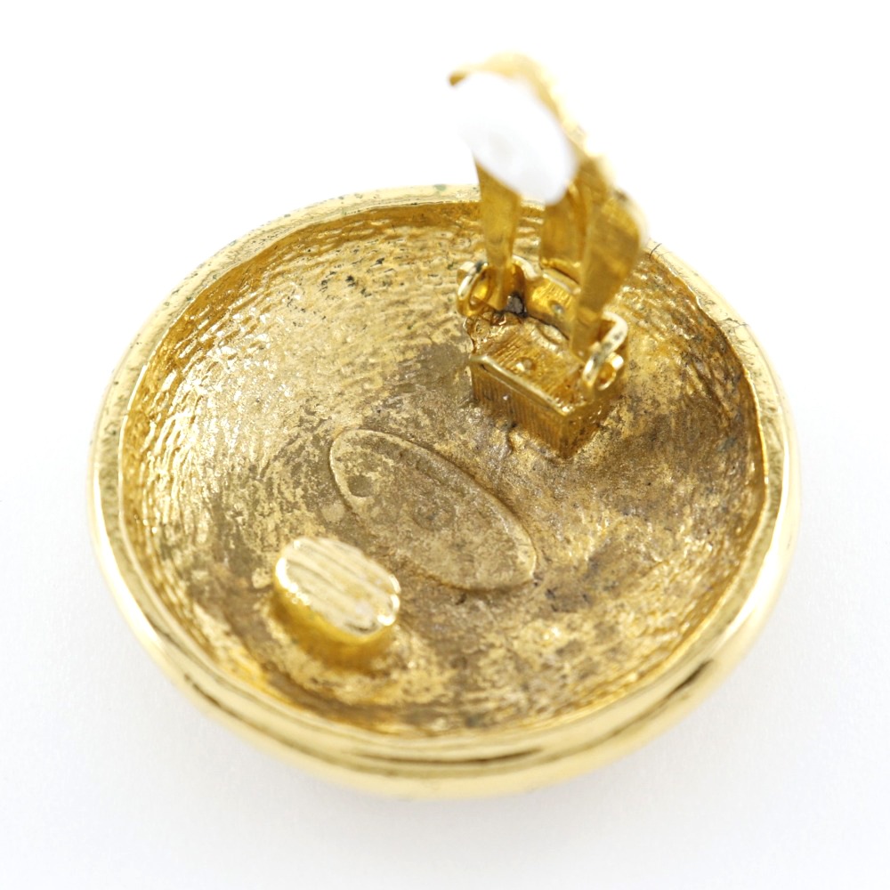 ココマーク イヤリング 金メッキ 約30g レディース 中古品 ココマーク イヤリング 金メッキ 約30g レディース 中古品