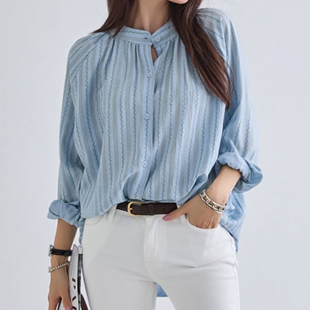 [マーク21] (55~100) 繊細なフラワーパターンブラウス NK51-TS-7