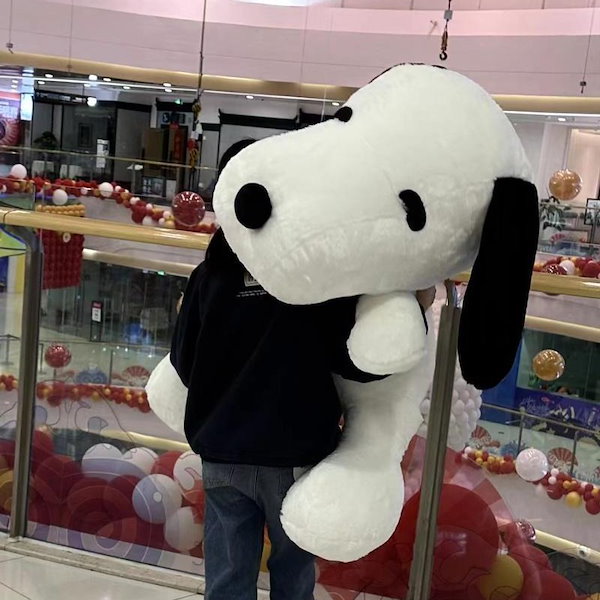 Qoo10] 80cm スヌーピーぬいぐるみ 特大 か