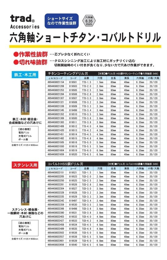 Qoo10] (業務用50個セット) TRAD 六角軸