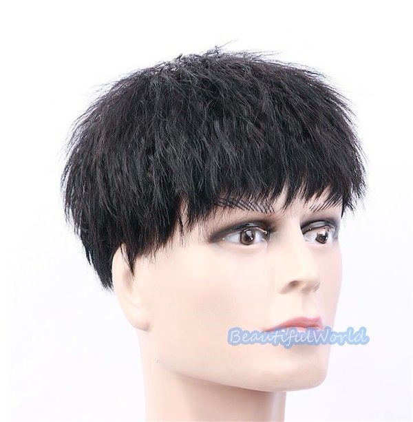 Amazon | IKENOKOI 中高年男性用かつら 人毛100% ネット付き