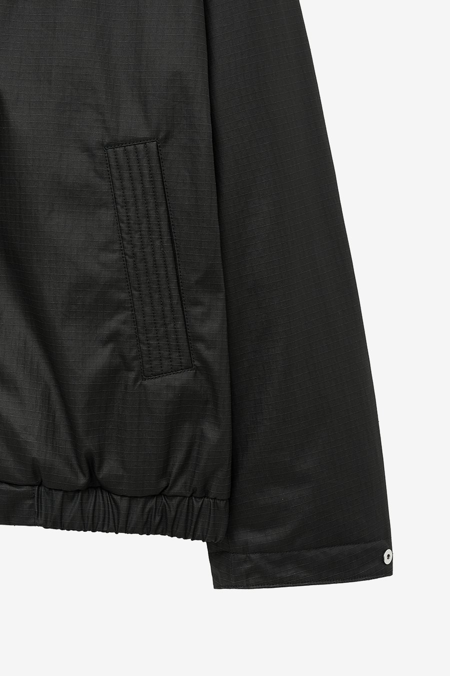 INSILENCE】 WAXED SHEARLING COLLAR JACKET : BLACK