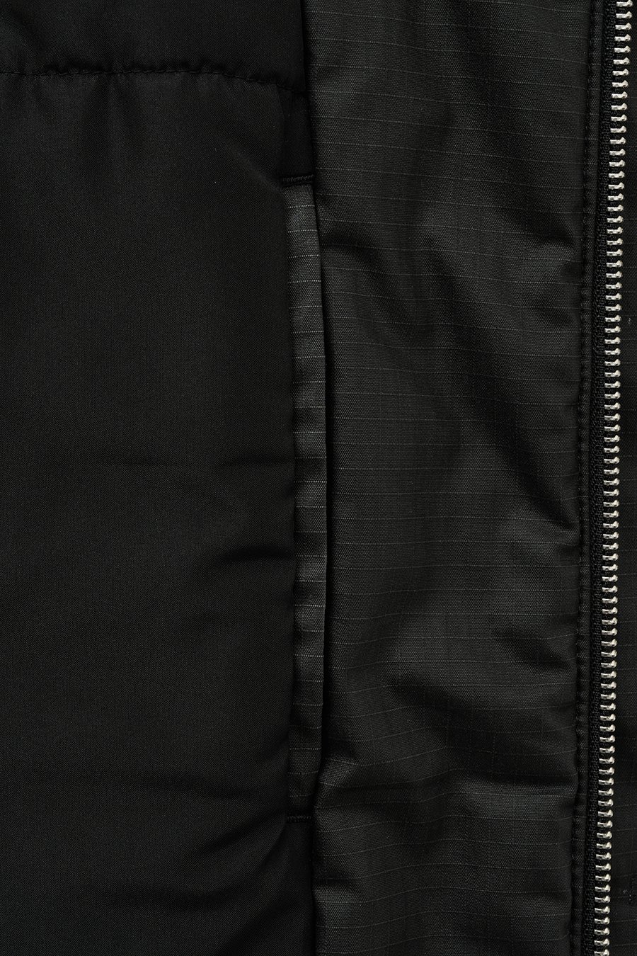 INSILENCE】 WAXED SHEARLING COLLAR JACKET : BLACK 【公式通販】