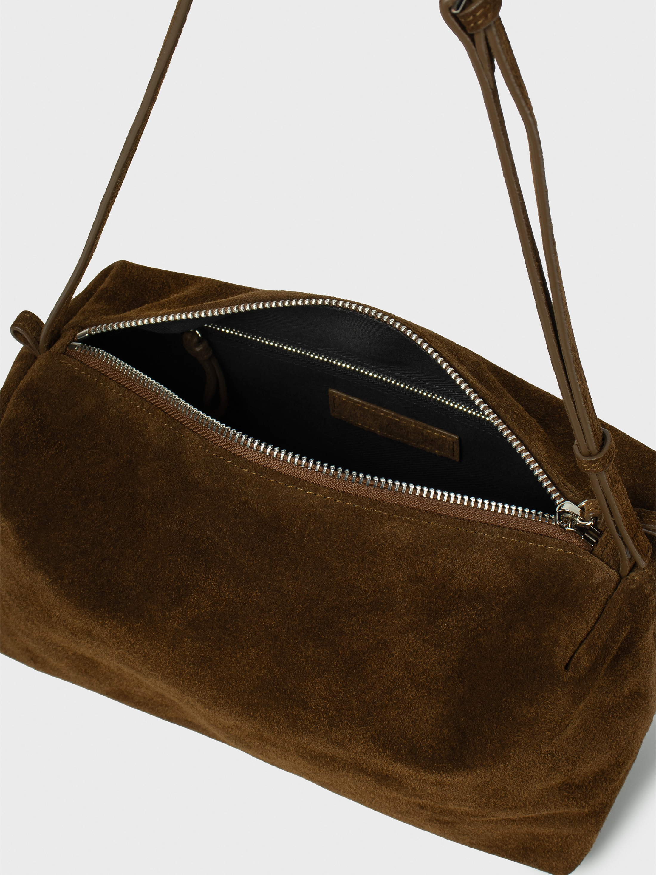 LOW CLASSIC ■ SUEDE CARAMEL BOX BAG LOW CLASSIC】 SUEDE CARAMEL BOX BAG : BROWN