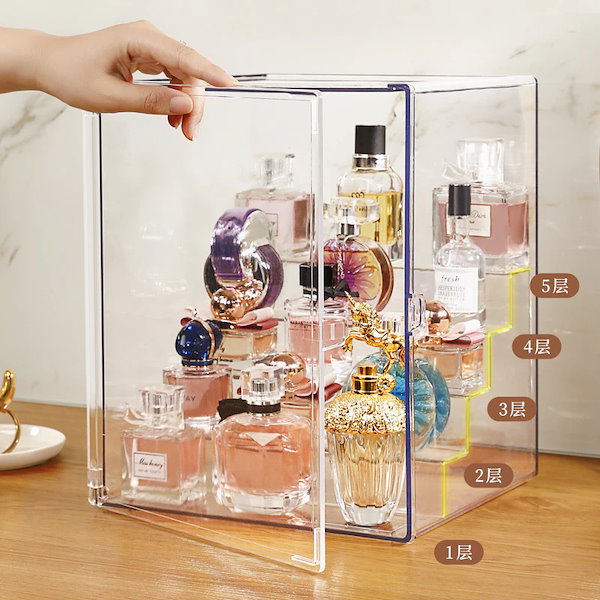 Qoo10] 香水収納ボックス展示ケーススキンケアボッ