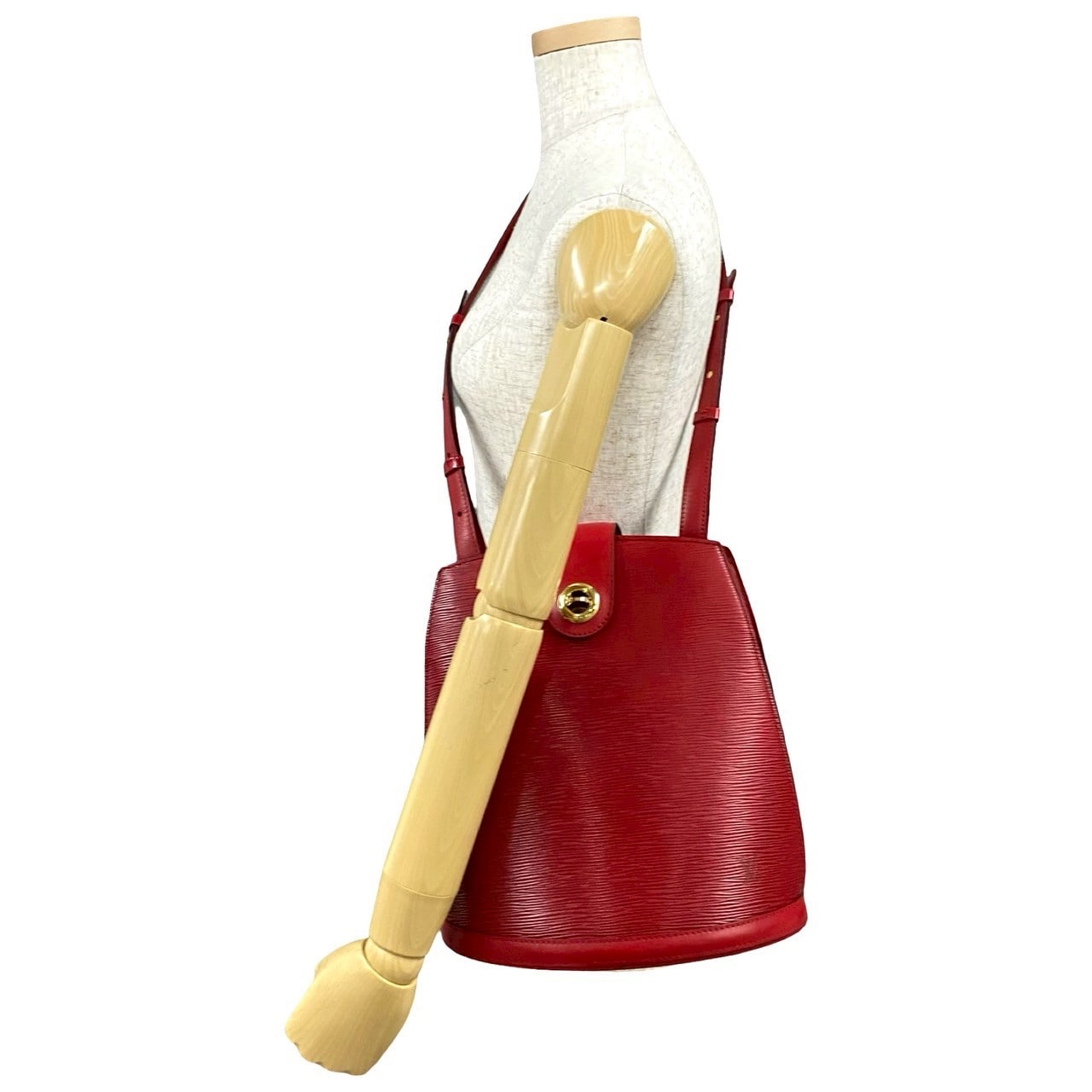 ヴィンテージ クリュニー エピショルダーバッグ エピレザー レッド 20348