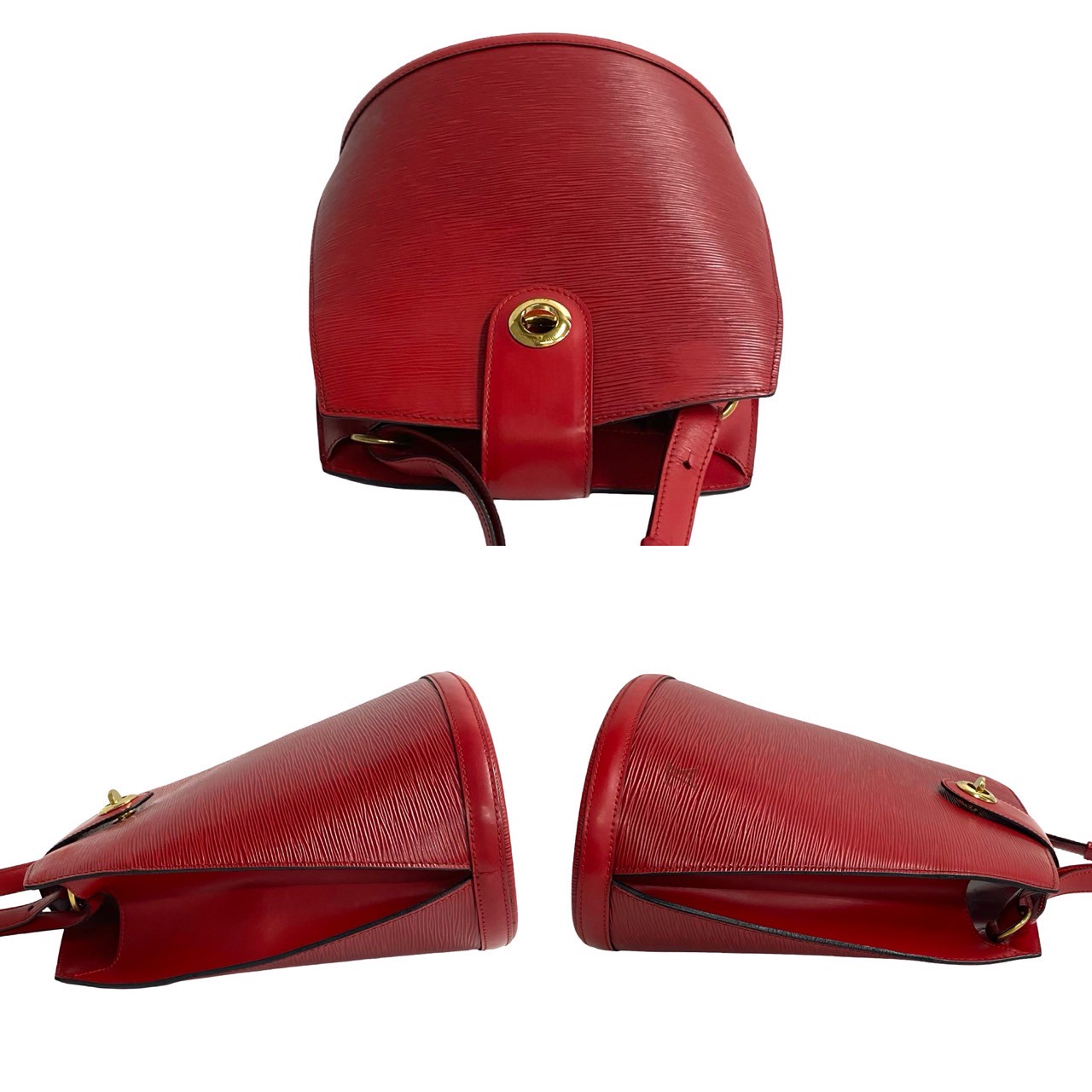 ヴィンテージ クリュニー エピショルダーバッグ エピレザー レッド 20348