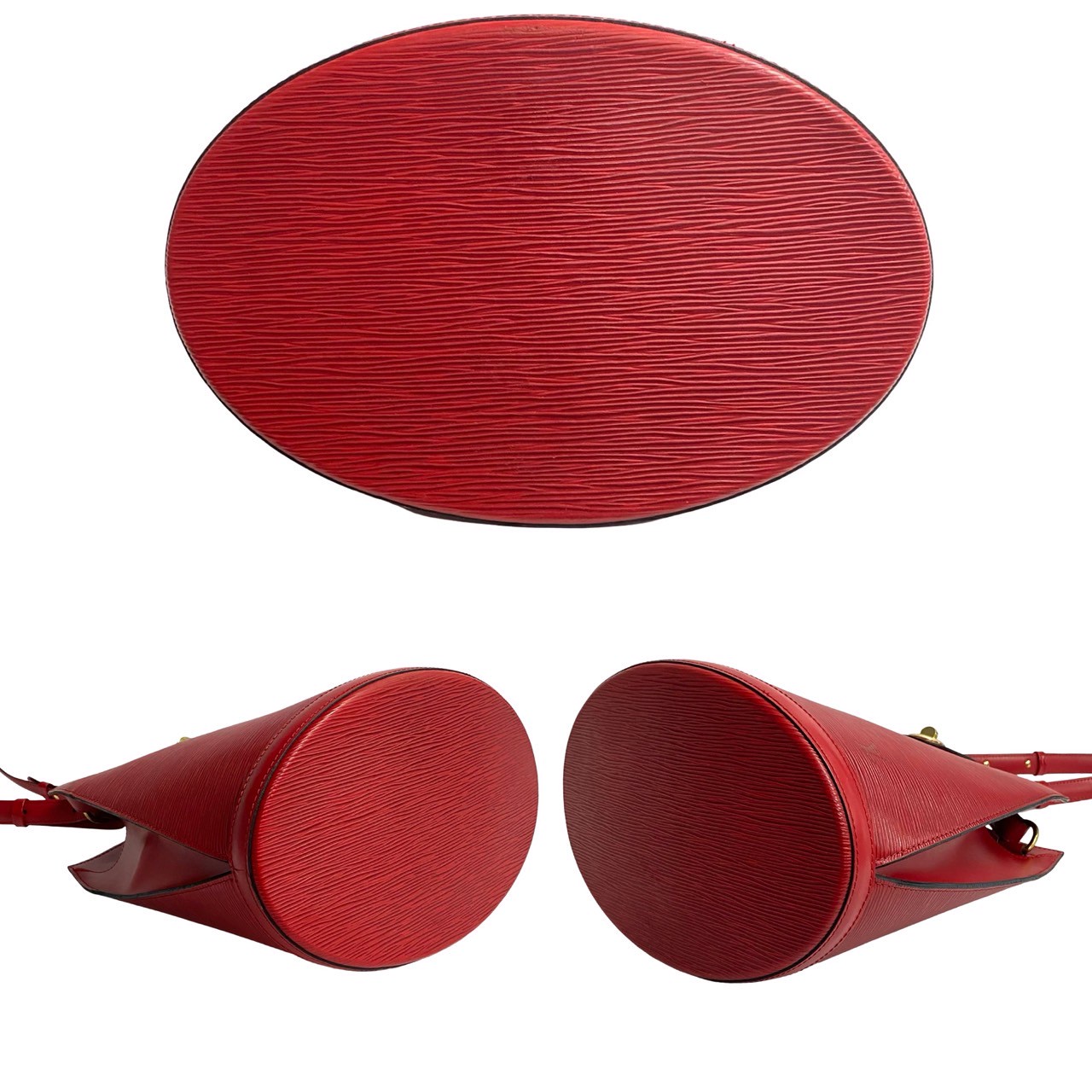 ヴィンテージ クリュニー エピショルダーバッグ エピレザー レッド 20348