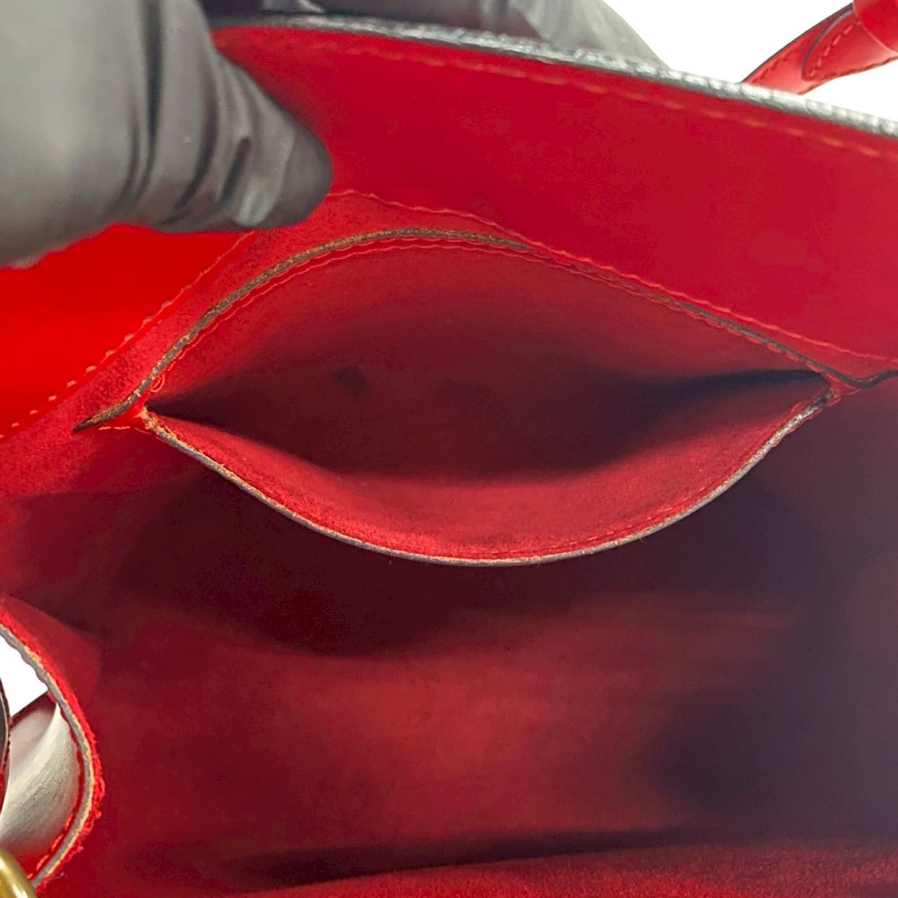 ヴィンテージ クリュニー エピショルダーバッグ エピレザー レッド 20348