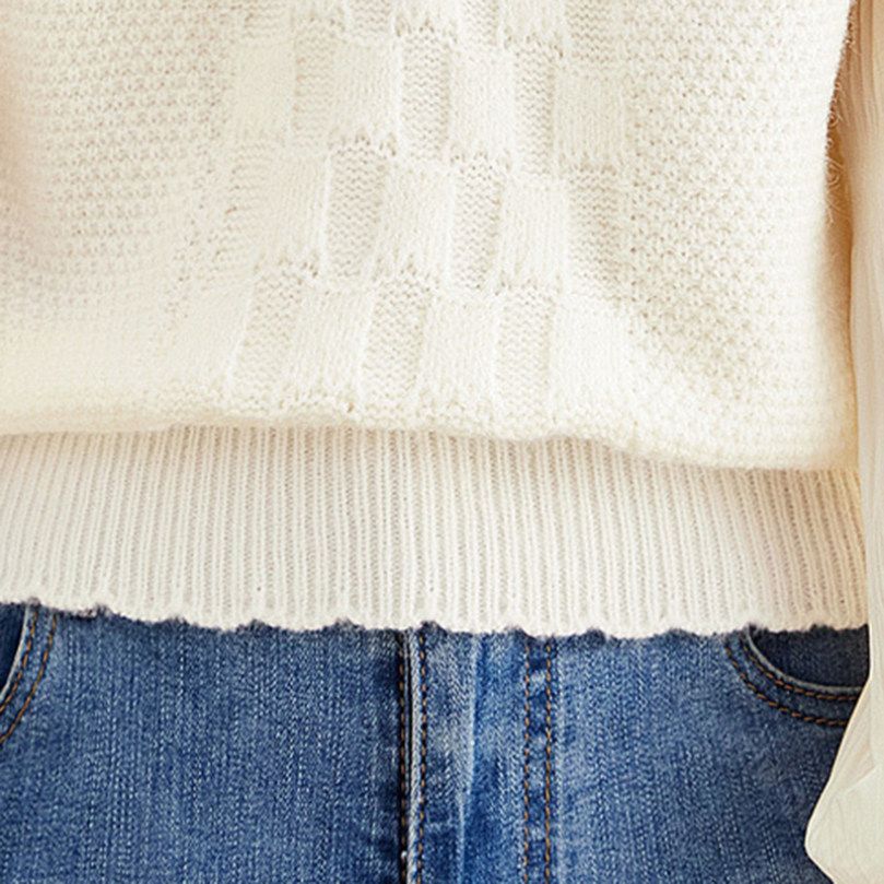 OFFクーポン 肩出し セーター レディース クルーネック ニット 長袖 スリーブ パフスリーブ トップス 大きい ビッグシルエット 体型カバー 大人 ニットトップス 秋ニット 薄手 ゆるセーター 秋