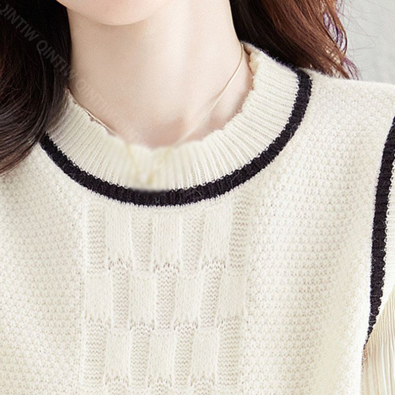 OFFクーポン 肩出し セーター レディース クルーネック ニット 長袖 スリーブ パフスリーブ トップス 大きい ビッグシルエット 体型カバー 大人 ニットトップス 秋ニット 薄手 ゆるセーター 秋