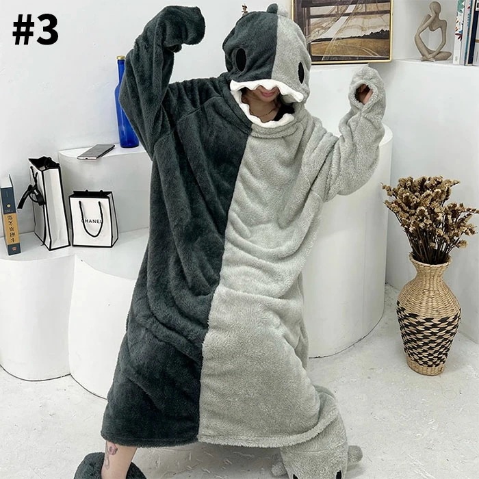 ルームウェア 可愛い サメ 着ぐるみ パジャマ ネグリジェ ロング 長袖 レディース 冬 もこもこ 着ぐるみ 耳フード付き しっぽパジャマ サメ さめ ゆったり 部屋着 寝巻き 暖かい ふわふわ 冬物 ルームウェア 可愛い サメ 着ぐるみ パジャマ ネグリジェ ロング 長袖 レディース 冬 もこもこ 着ぐるみ 耳フード付き しっぽパジャマ サメ さめ ゆったり 部屋着 寝巻き 暖かい ふわふわ 冬物