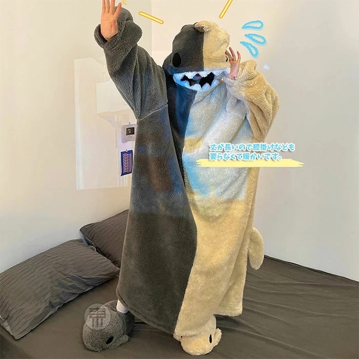 ルームウェア 可愛い サメ 着ぐるみ パジャマ ネグリジェ ロング 長袖 レディース 冬 もこもこ 着ぐるみ 耳フード付き しっぽパジャマ サメ さめ ゆったり 部屋着 寝巻き 暖かい ふわふわ 冬物 ルームウェア 可愛い サメ 着ぐるみ パジャマ ネグリジェ ロング 長袖 レディース 冬 もこもこ 着ぐるみ 耳フード付き しっぽパジャマ サメ さめ ゆったり 部屋着 寝巻き 暖かい ふわふわ 冬物