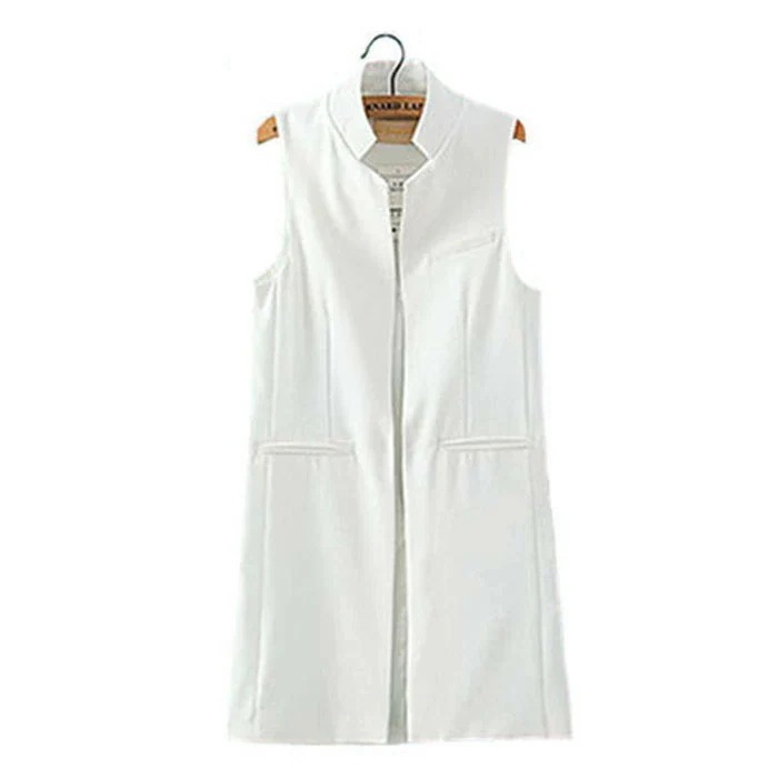 【急速出荷!】ジレ カジュアルコート ロングジレ 膝丈ベスト レディース トレンチベスト ミディアム丈スーツベスト ノーカラー アウター 大きいサイズ ブラック ホワイト ネイビー 春 夏 シンプル 【急速出荷!】ジレ カジュアルコート ロングジレ 膝丈ベスト レディース トレンチベスト ミディアム丈スーツベスト ノーカラー アウター 大きいサイズ ブラック ホワイト ネイビー 春 夏 シンプル