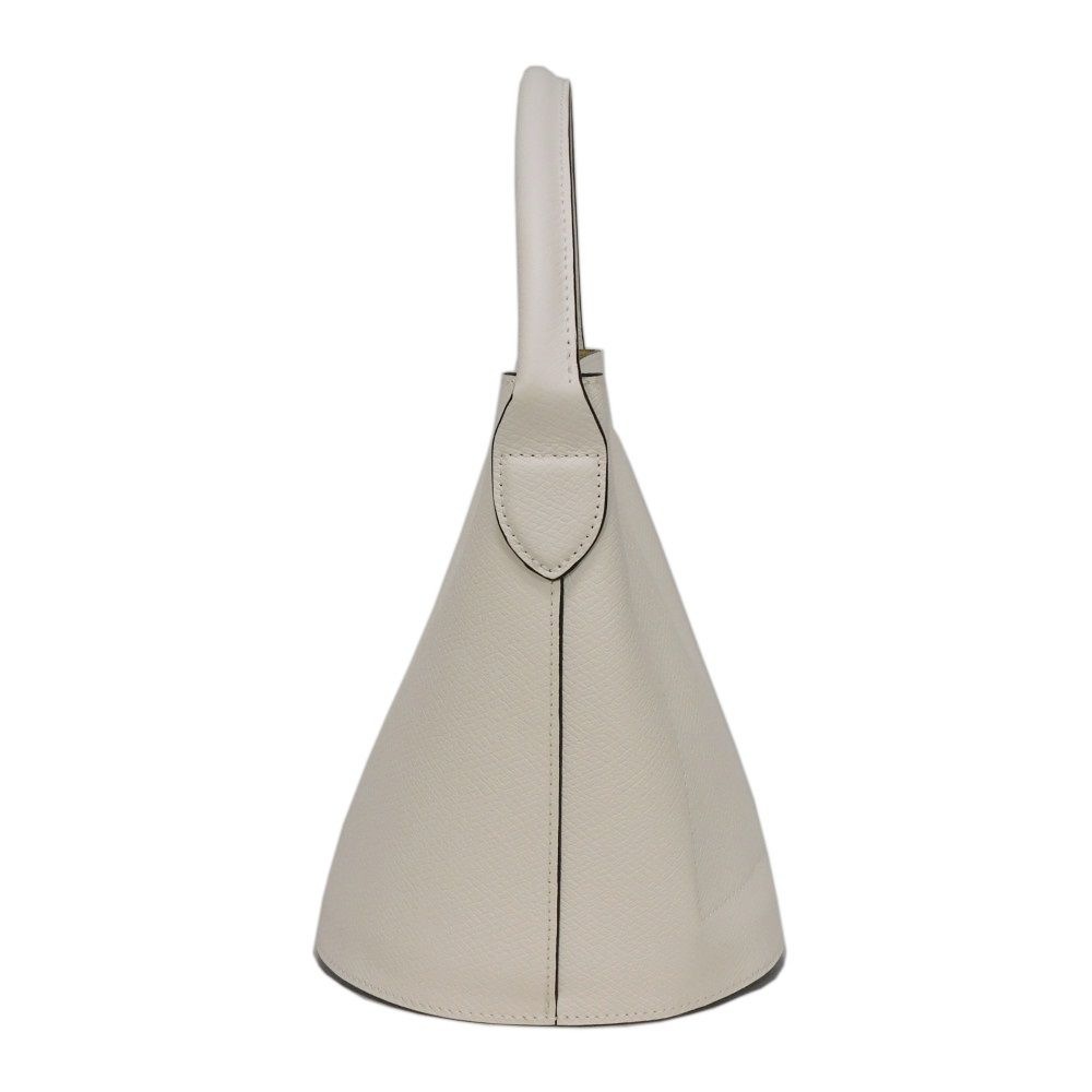 【中古】 ハンドバッグ 現行 カウハイドレザー ホワイト エピュレ S バケット バッグ キュイールドゥルシー 10161HYZ007 【中古】 ハンドバッグ 現行 カウハイドレザー ホワイト エピュレ S バケット バッグ キュイールドゥルシー 10161HYZ007