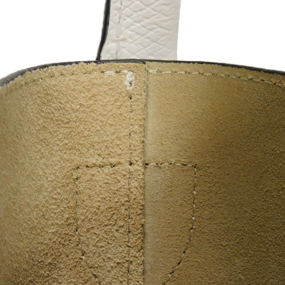 【中古】 ハンドバッグ 現行 カウハイドレザー ホワイト エピュレ S バケット バッグ キュイールドゥルシー 10161HYZ007 【中古】 ハンドバッグ 現行 カウハイドレザー ホワイト エピュレ S バケット バッグ キュイールドゥルシー 10161HYZ007