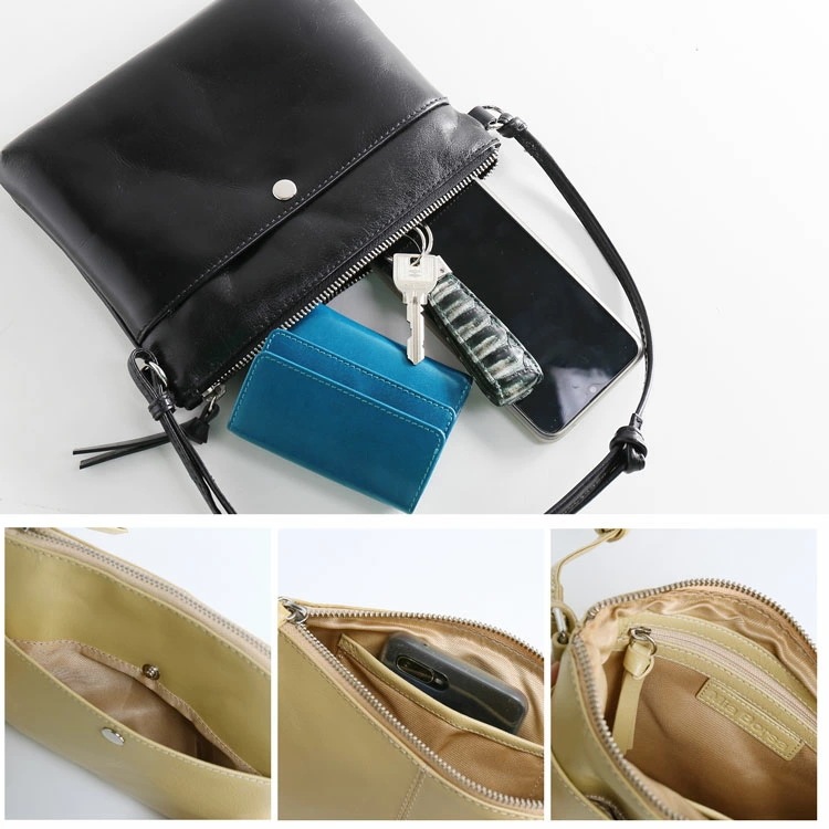 [MiaBorsa]牛革レザーショルダーバッグサコッシュ ネコポス対応