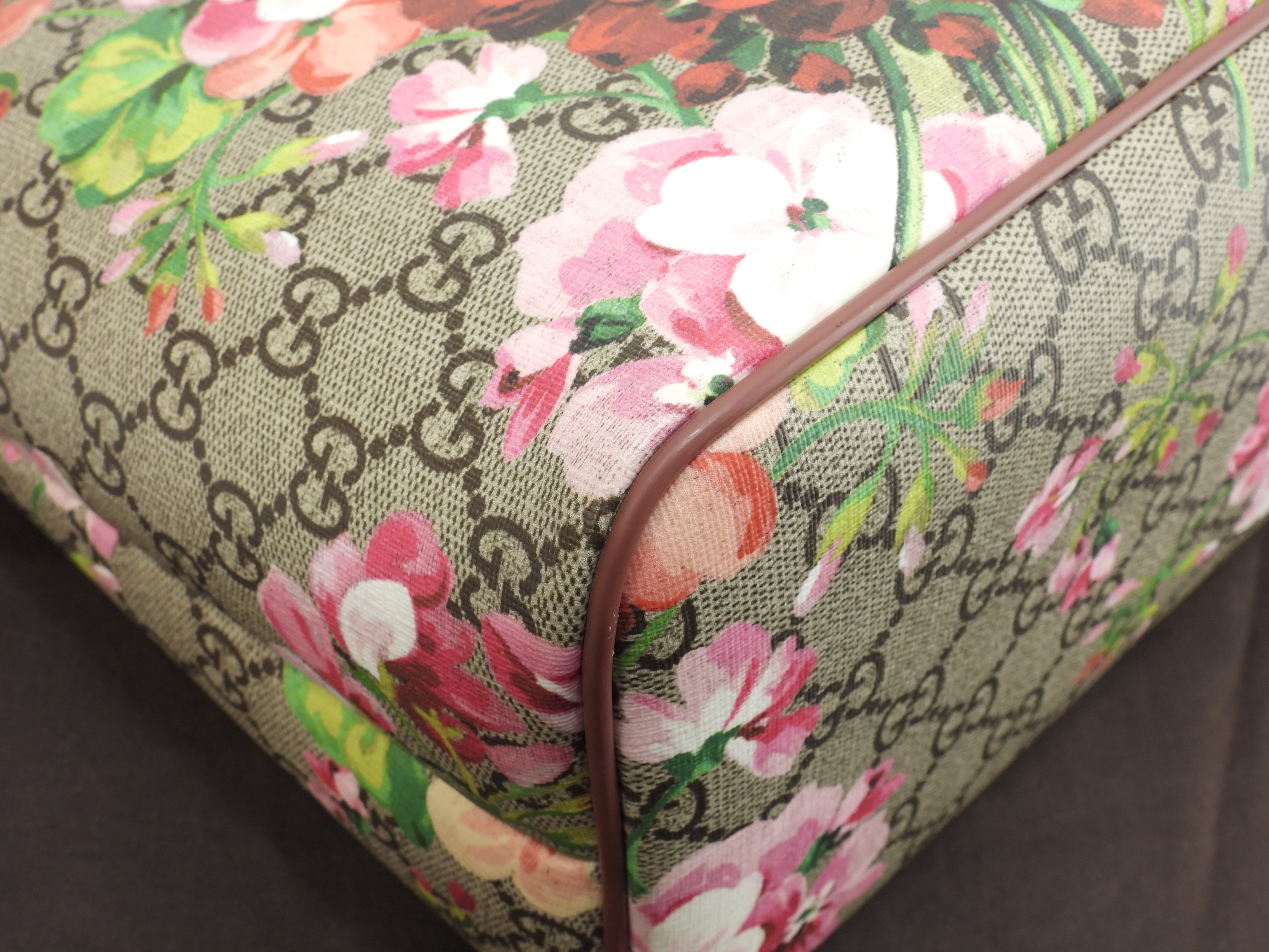 s付トートバッグ ブルームス ソフトGGグレー花 ハンドバッグ 極美品@ 5 s付トートバッグ ブルームス ソフトGGグレー花 ハンドバッグ 極美品@ 5