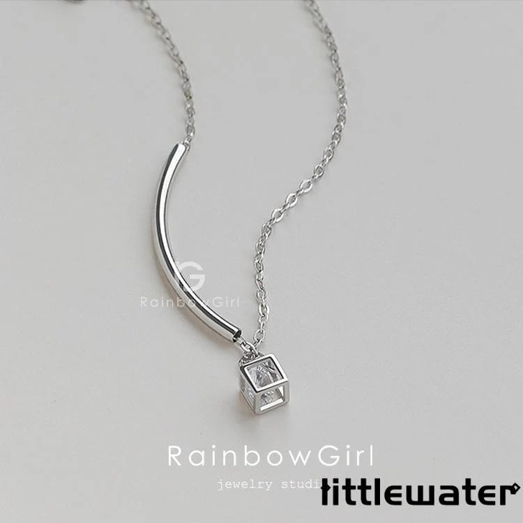 ブレスレット レディース ホワイトデーのお返し 女性 30代 四角 パイプ チェーン プラチナ仕上げ ギフト 母の日ギフト