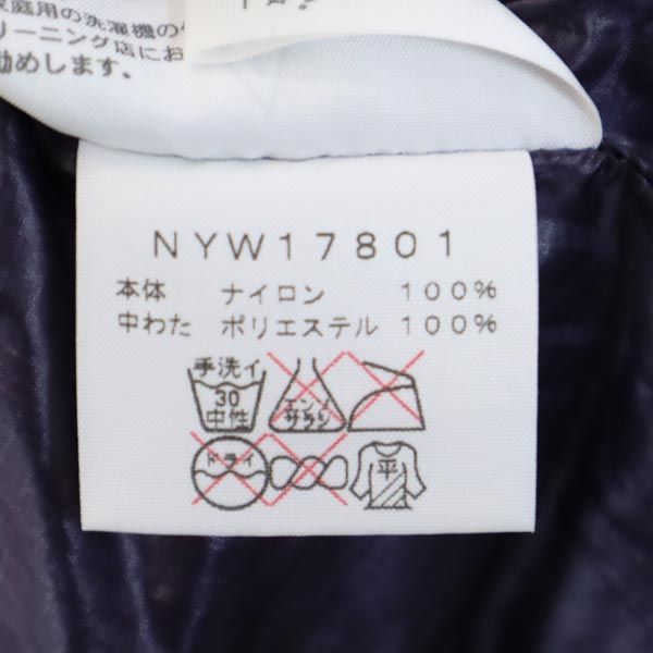 NYW17801 ロゴ刺繍 中綿ベスト S パープル系 アウトドア レディース