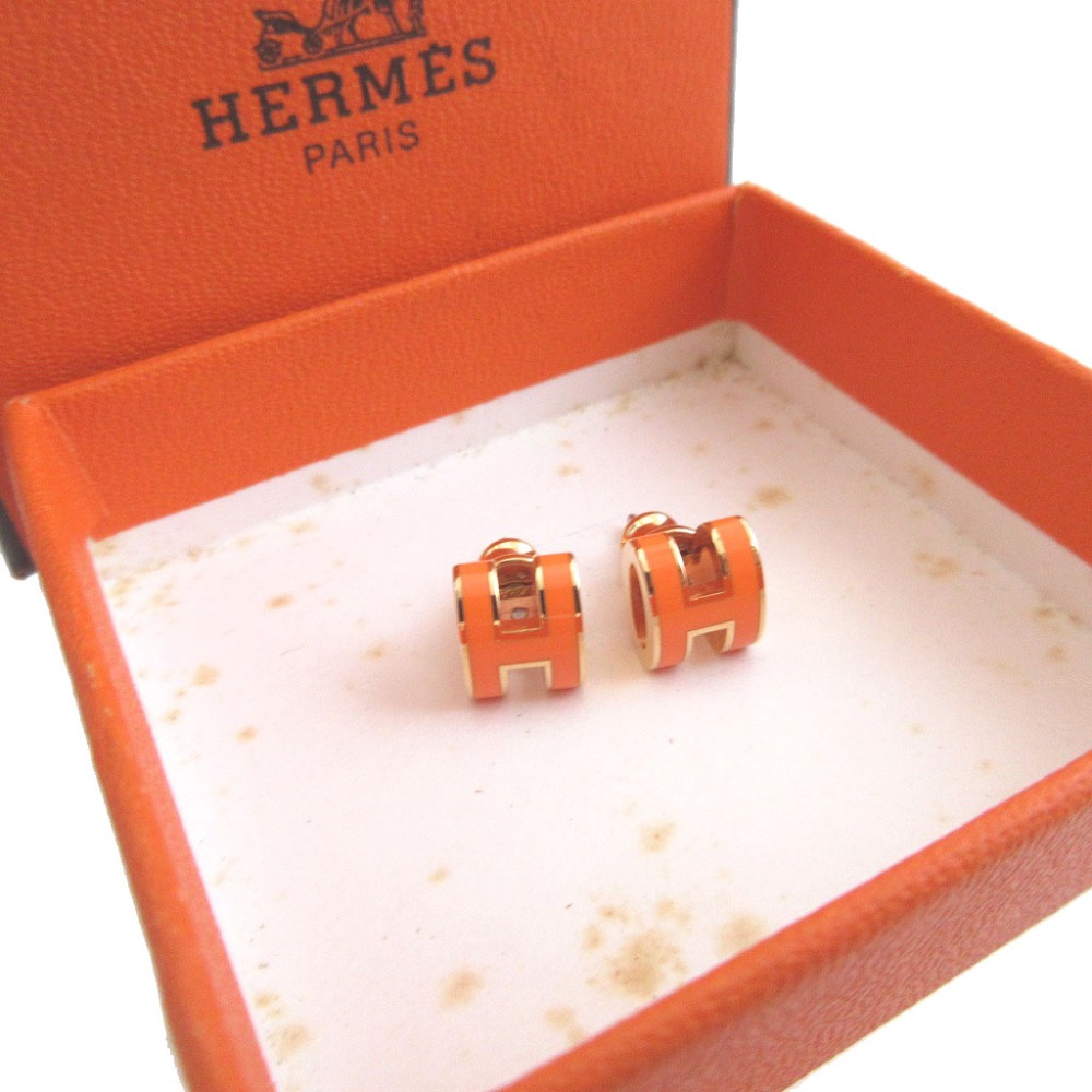 美品 ポップアッシュミニH ピアス メタル/メタル オレンジ 1188【中古】 レディース