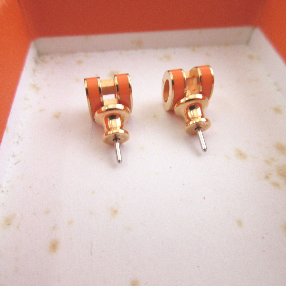 美品 ポップアッシュミニH ピアス メタル/メタル オレンジ 1188【中古】 レディース