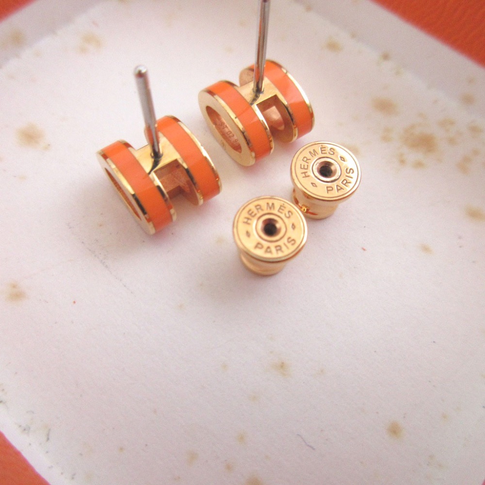 美品 ポップアッシュミニH ピアス メタル/メタル オレンジ 1188【中古】 レディース
