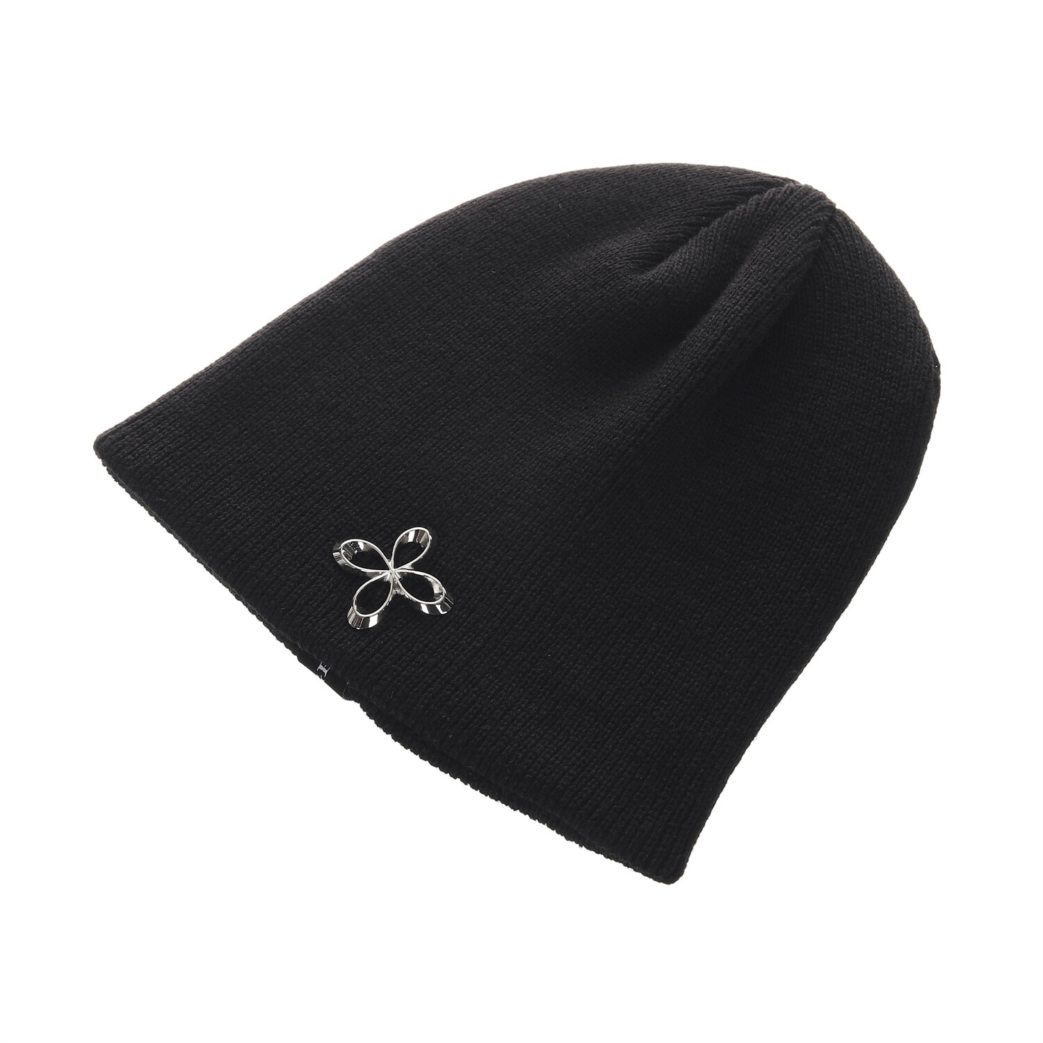 【SURGERY】 SURGERY CLOVER LOGO SHORT BEANIE : BLACK 【SURGERY】 SURGERY CLOVER LOGO SHORT BEANIE : BLACK