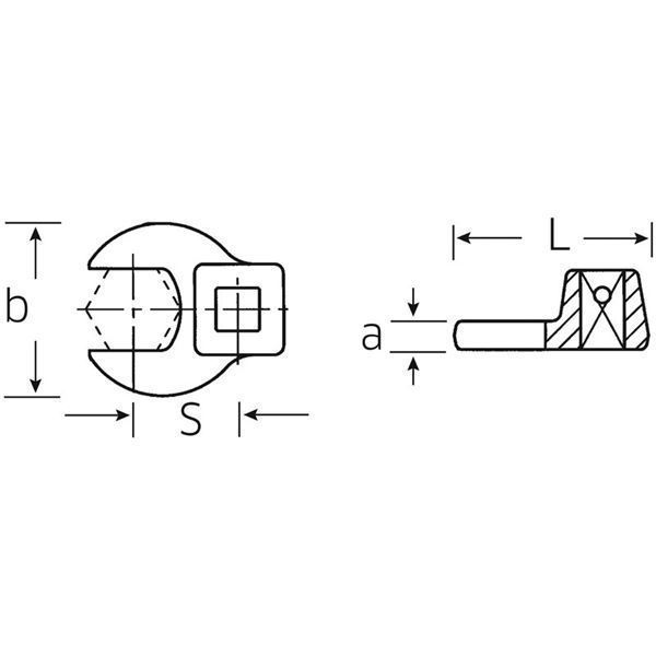 STAHLWILLE（スタビレー） 540-20 （3／8SQ）クローフットスパナ （02200020）