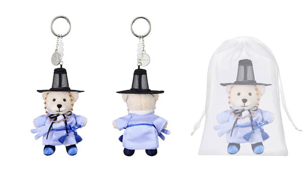 【レア品】大韓航空×スタバ　キーチェーンとスタバケータイマグ 韓国スタバ☆[地域MD] Annyeong Busan Bearista Keychain